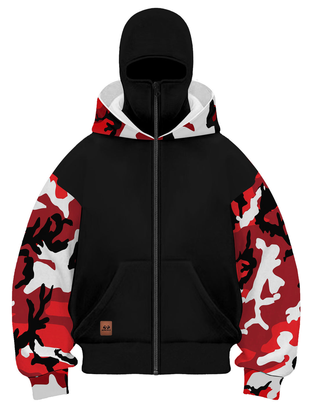 Herren Modische Camouflage Kapuzenjacke Drune