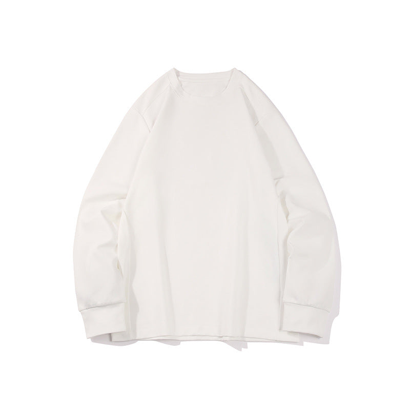 Herren Oversize-Langarmshirt aus schwerem Baumwolljersey mit Rundhalsausschnitt und gerippten Bündchen Drune