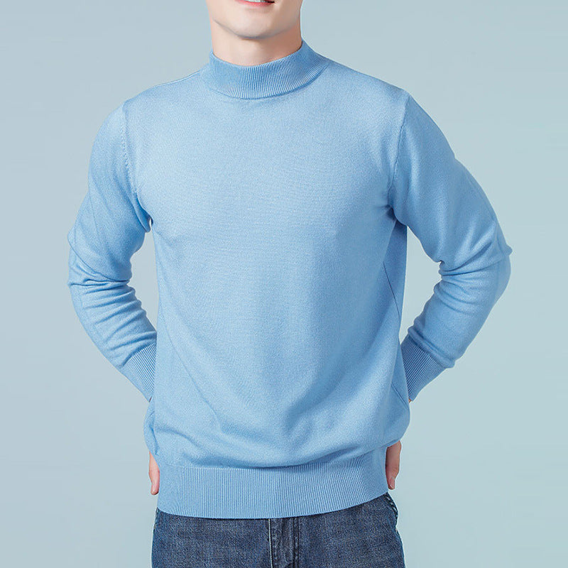 Herren Feiner Mockneck-Pullover aus hochwertigem Feinstrick mit gerippten Abschlüssen Drune