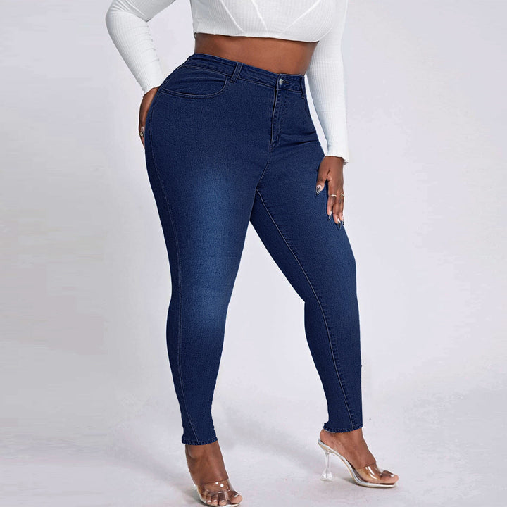 Damen High-Waist Skinny-Jeans figurschmeichelnd mit Stretch und hoher Taille Drune