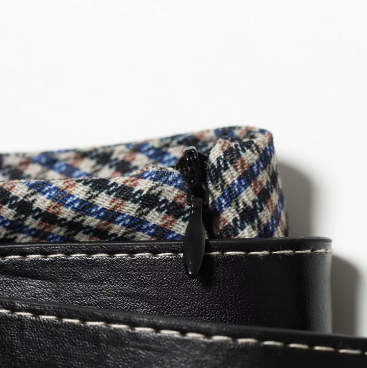 Damen A-Linien Midirock mit hoher Taille und Gürtel Drune