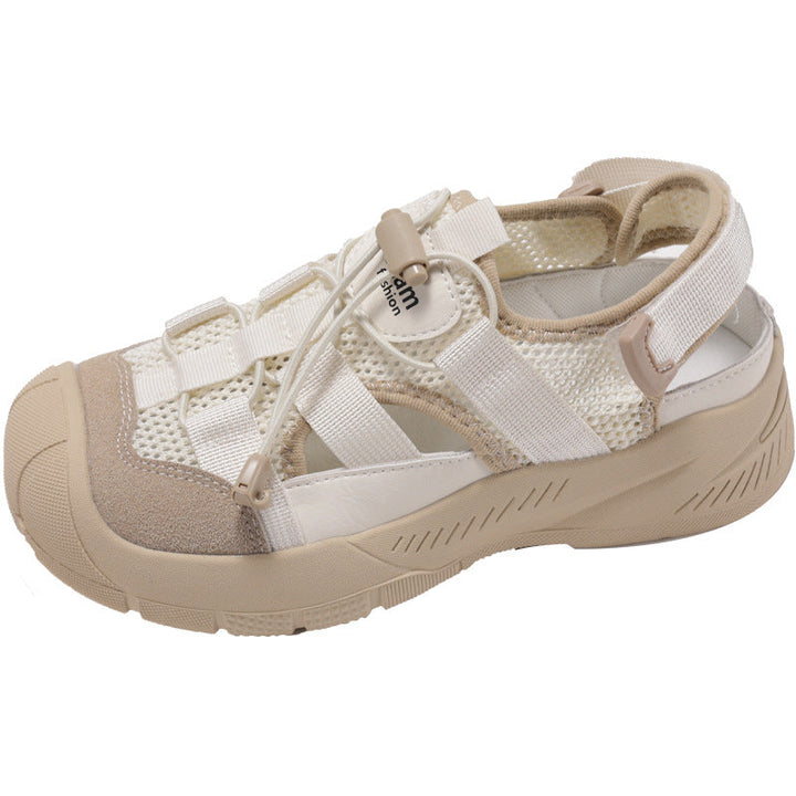 Damen Sportliche Sandalen mit atmungsaktiver Oberfläche und elastischem Schnürsystem Drune