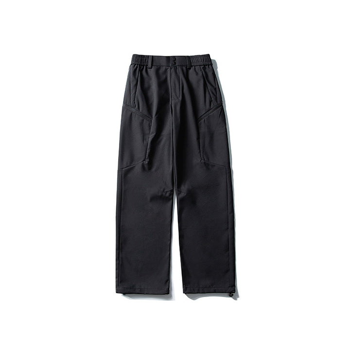 Herren Relaxed-Fit Utility‑Trekkinghose mit elastischem Bund, segmentierten Kniepaneelen und Kordel-Saum Drune