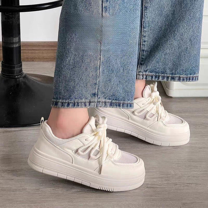 Damen Chunky Sneakers mit atmungsaktiver Textiloberfläche und stabiler Sohle Drune