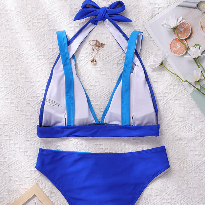 Damen Sportlicher Bikinischnitt mit tiefem Dekolleté Drune