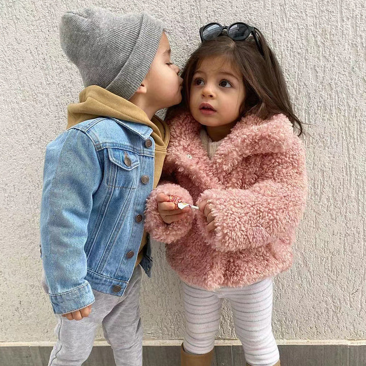 Damen Kuschelige und voluminöse Teddyjacke Drune