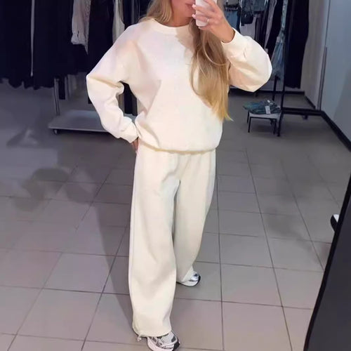 Damen Sportliches Lounge-Set mit glitzerndem Detail und weitem Schnitt Drune