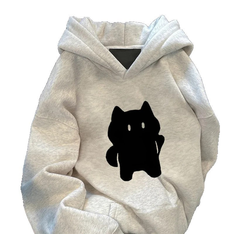 Damen Kapuzenpullover mit stylischem Tiermotiv Drune