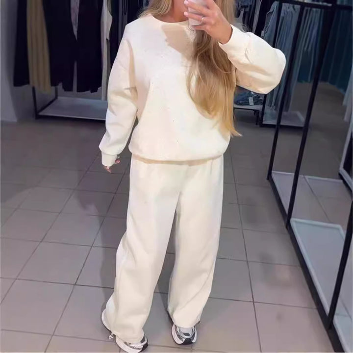 Damen Sportliches Lounge-Set mit glitzerndem Detail und weitem Schnitt Drune