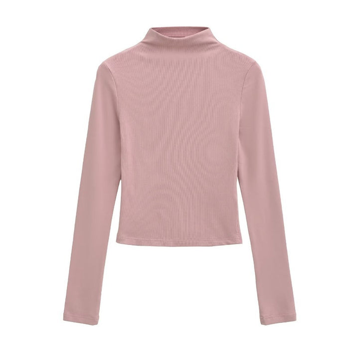 Damen Langarm-Rollkragenpullover Drune