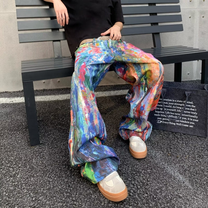 Damen Artistic Baggy-Jeans Drune