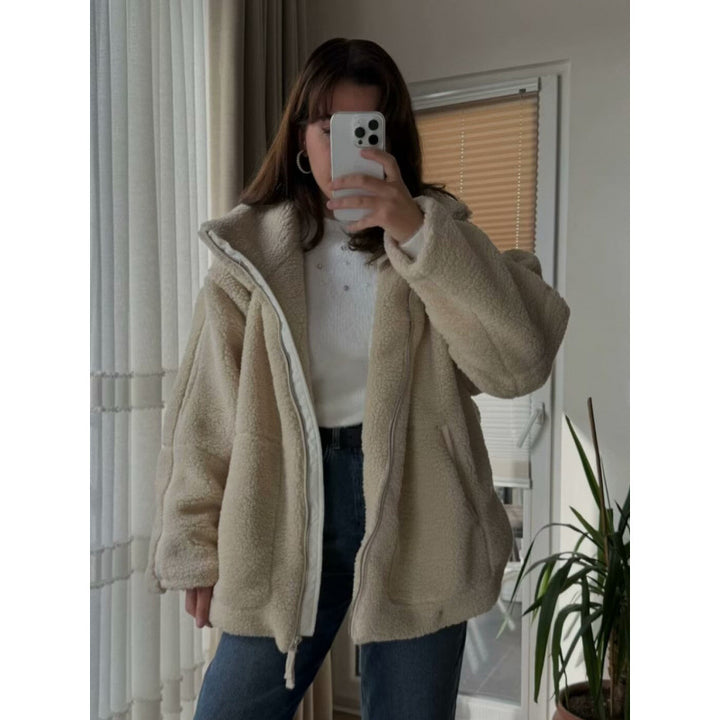 Damen Flauschige Teddyjacke Drune