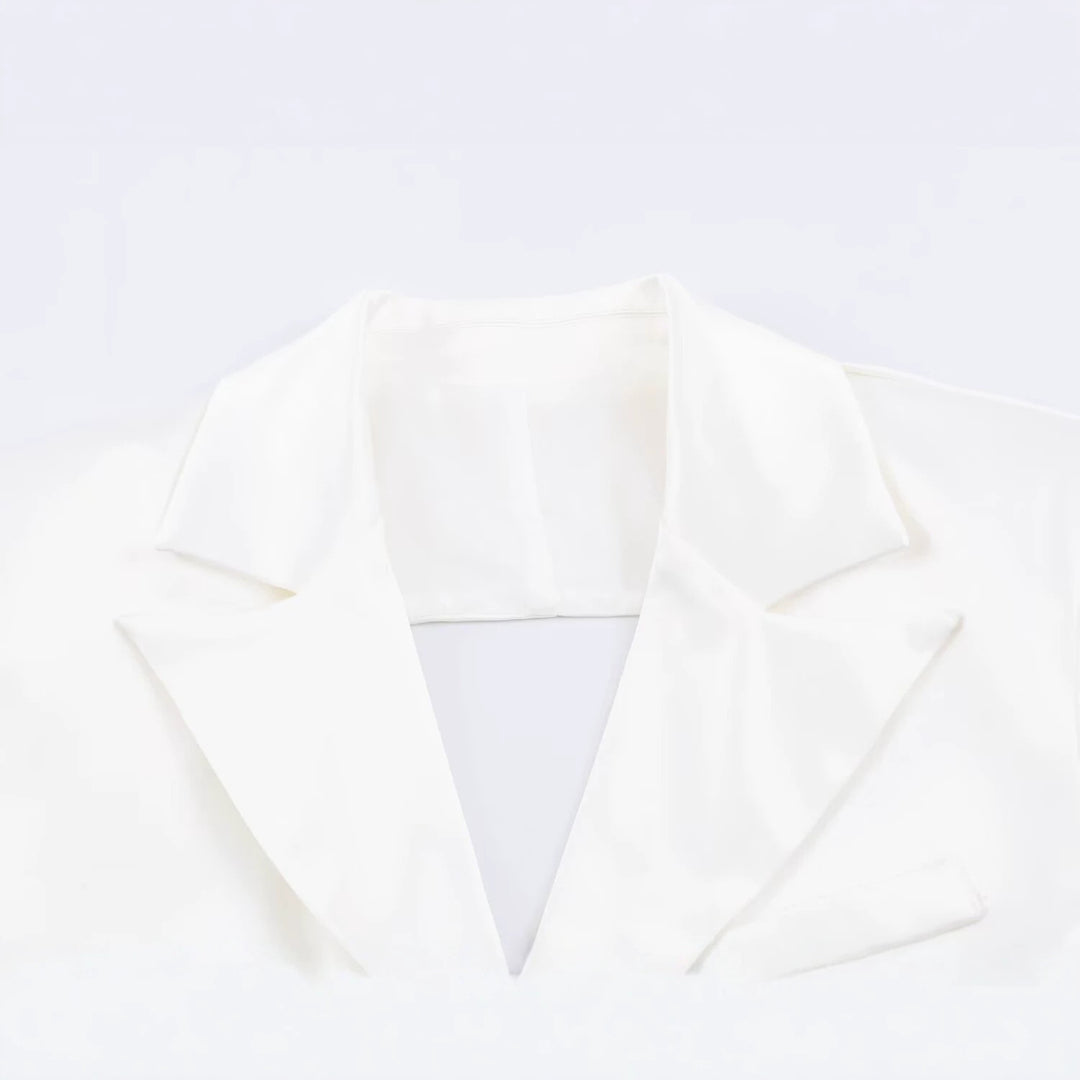 Damen Kurzblazer-Bolero mit Reverskragen und taillierter Silhouette Drune