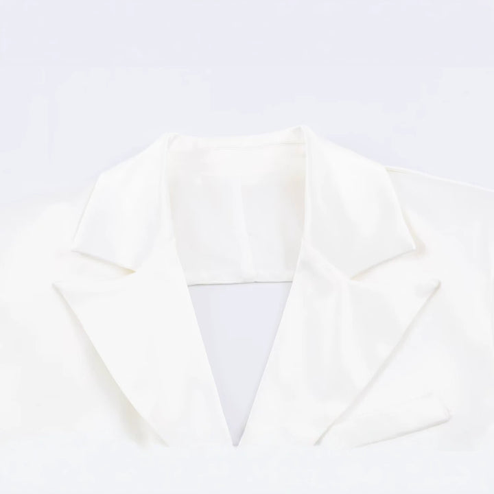 Damen Kurzblazer-Bolero mit Reverskragen und taillierter Silhouette Drune