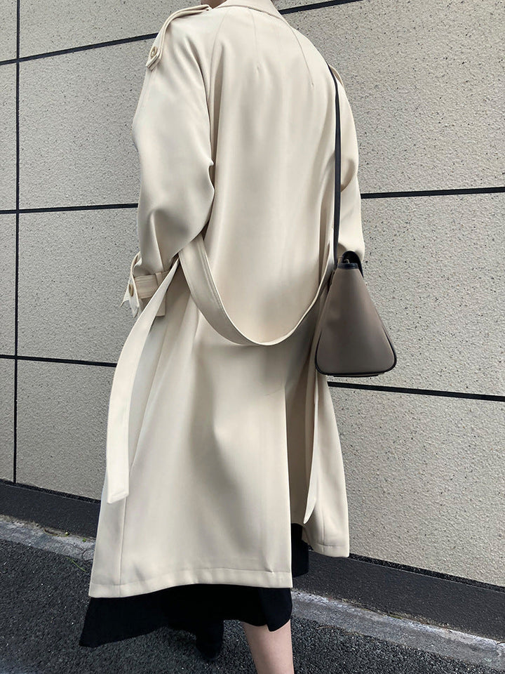 Drune | Lässiger, Britischer Stil Lockerer, mittellanger Trenchcoat