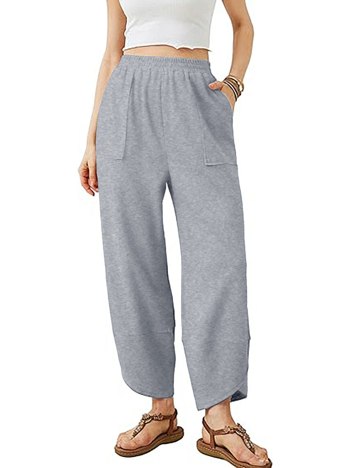 Damen Culotte-Hose mit elastischem Bund und aufgesetzten Taschen Drune