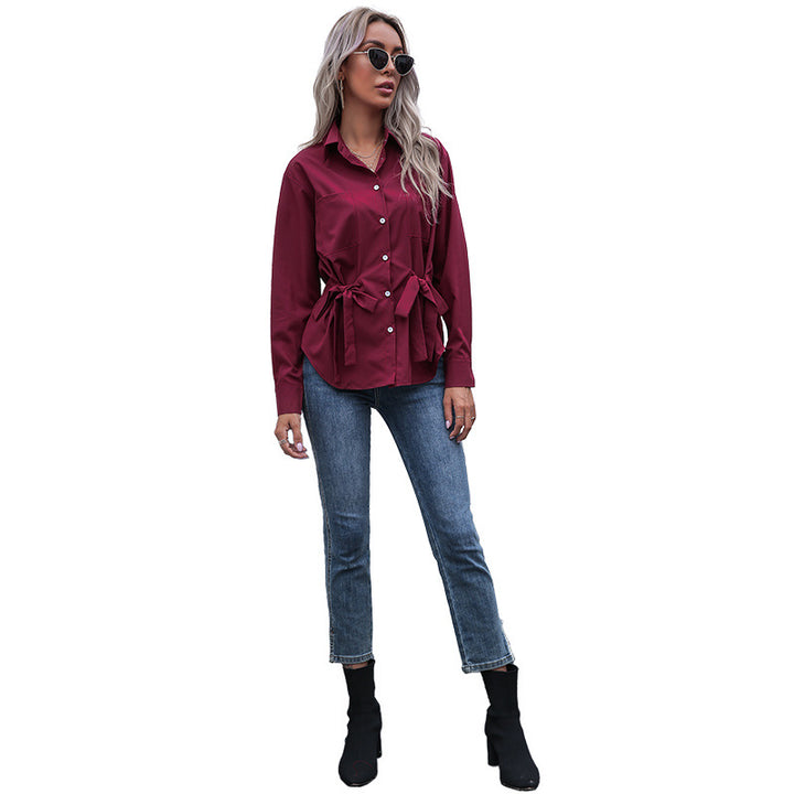 Damen Elegante Bluse mit Taillierung Drune
