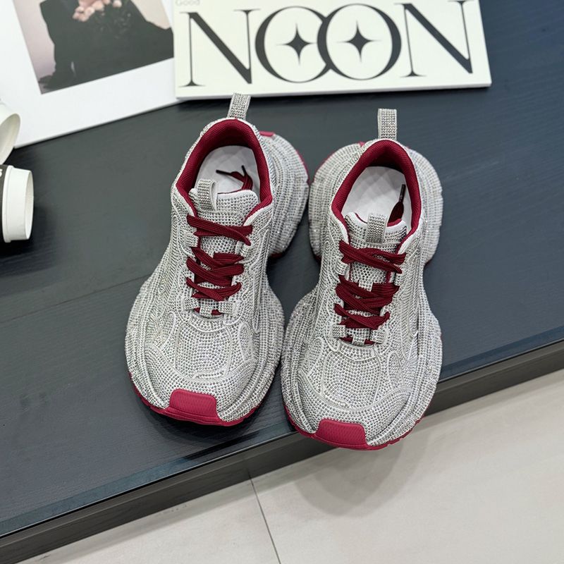 Damen Sportliche glitzernde Chunky-Sneaker mit gepolstertem Komfort Drune
