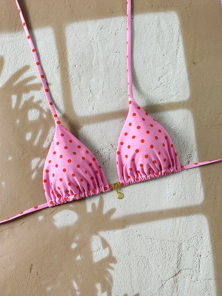Damen Triangel-Bikinioberteil mit Rüschen Drune