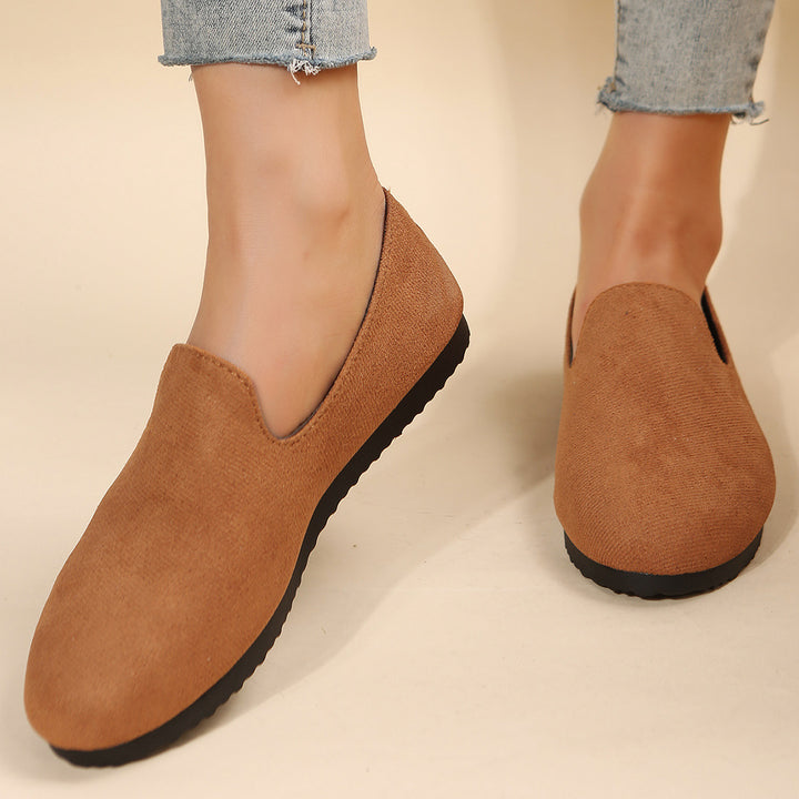 Damen Slip-On Freizeit Slipper mit bequemer Fußbett Drune