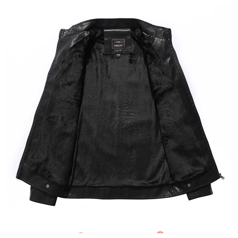 Herren Elegante Motorradlederjacke Drune