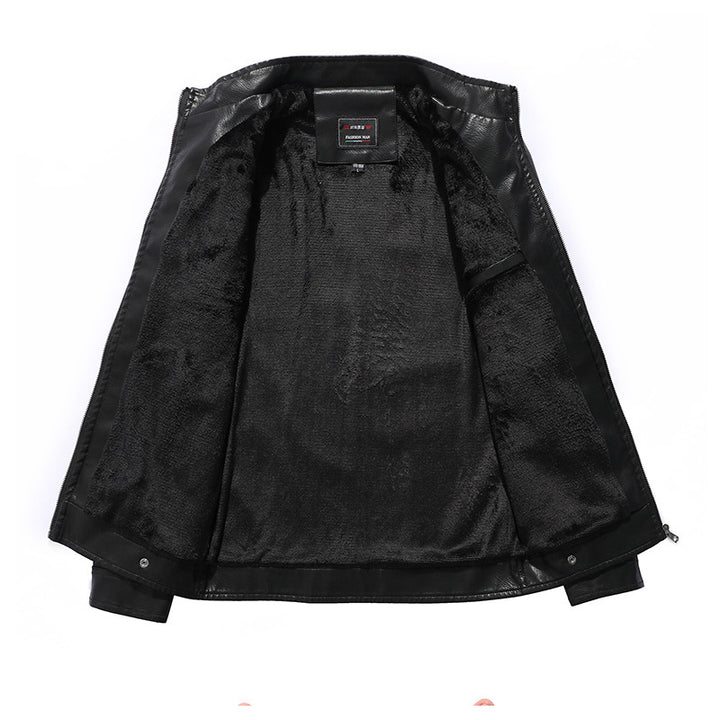 Herren Elegante Motorradlederjacke Drune