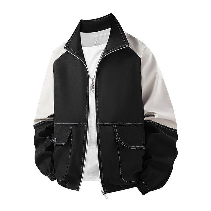 Herren Sportliche Übergangsjacke mit hohem Kragen und praktischen Taschen Drune