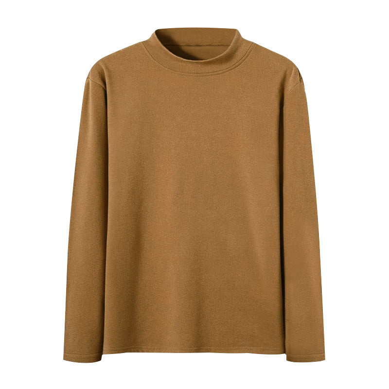 Herren nan körperbetonter Feinstrickpullover mit engem Rundhalsausschnitt Drune
