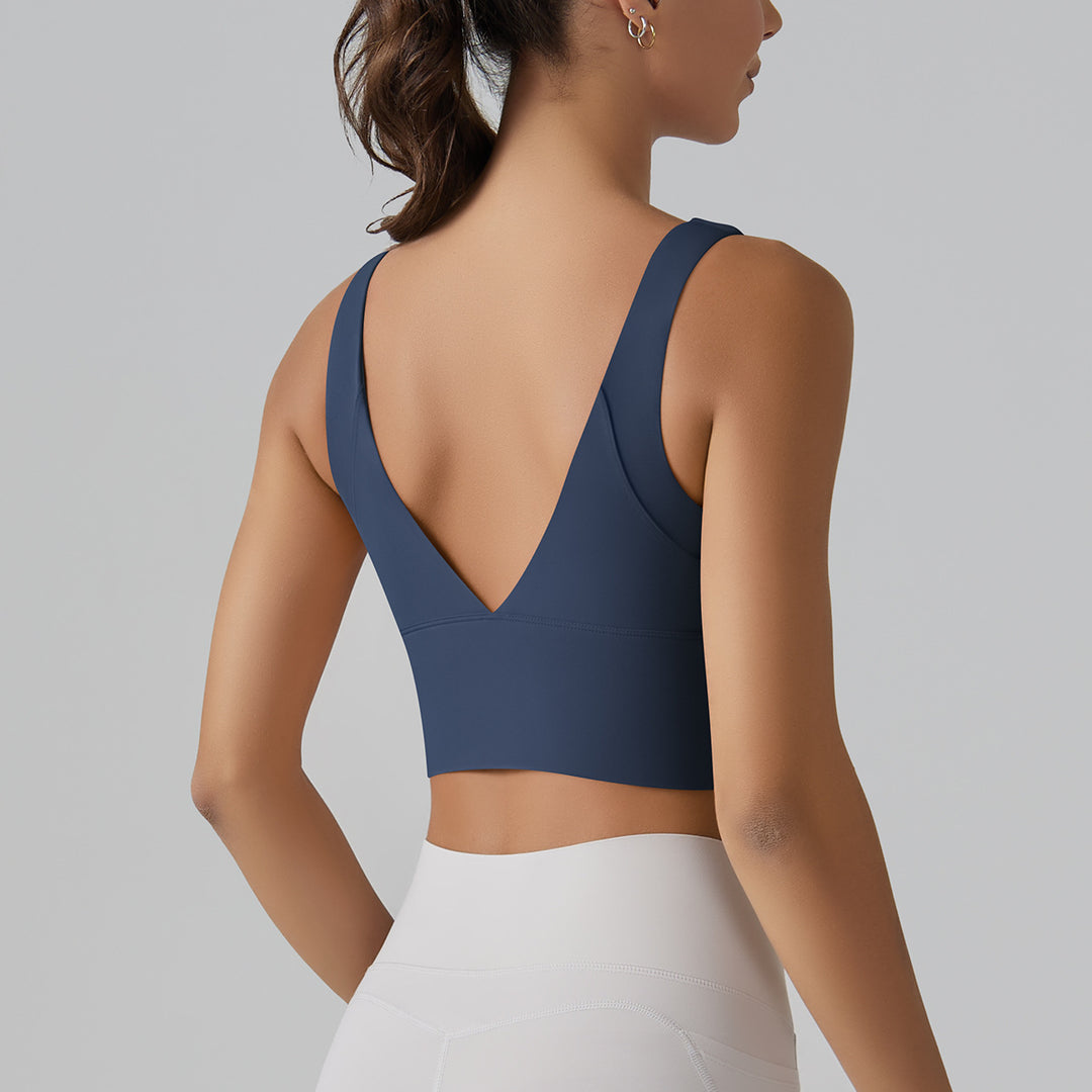 Damen Sport-BH mit V-Ausschnitt und hohem Komfort Drune