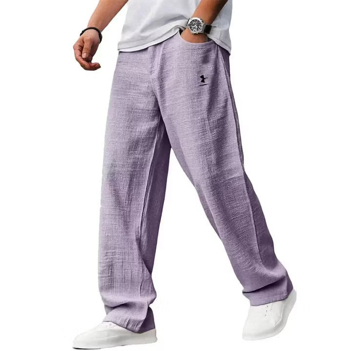 Herren Lässige Leinenhose Drune