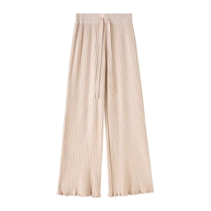 Damen Weit geschnittene Rippstrick-Hose Drune