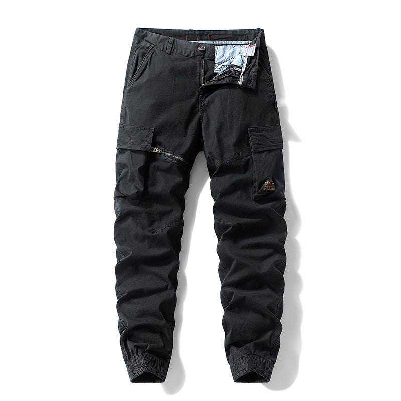Herren Carpenter-Style Cargohose mit Zip-Knöchel, verstärkten Kniepaneelen und multifunktionalen Taschen Drune