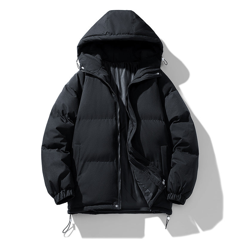 Unisex Gepolsterte Kapuzensteppjacke mit Thermoisolierung und verstellbarem Saum Drune