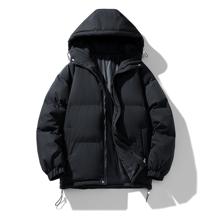 Unisex Gepolsterte Kapuzensteppjacke mit Thermoisolierung und verstellbarem Saum Drune