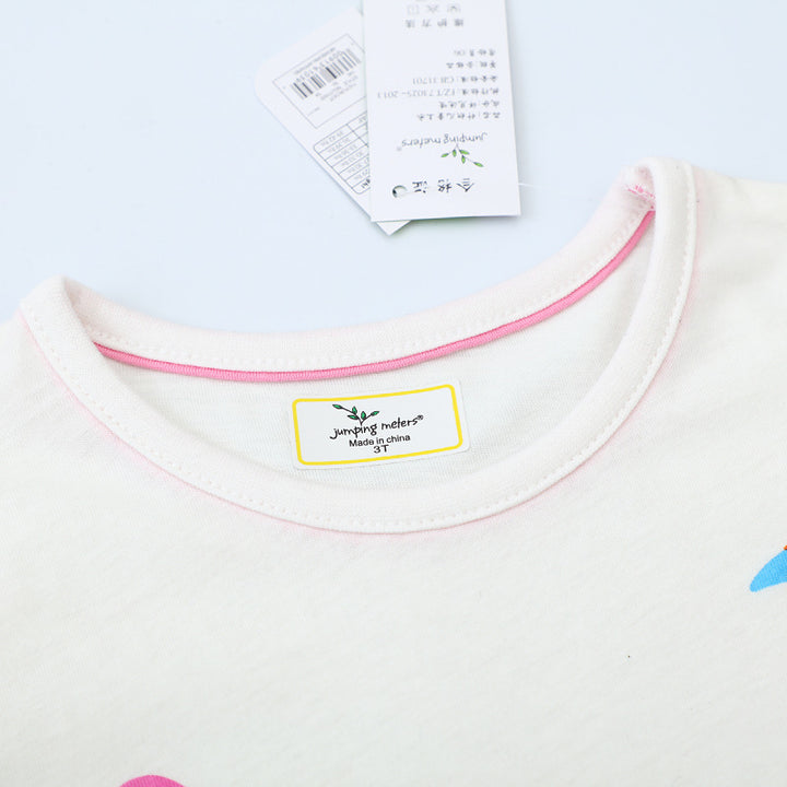 Mädchen T-Shirt mit buntem Flamingo-Design Drune
