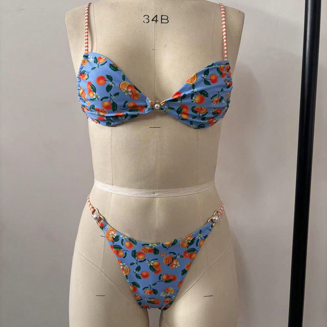 Damen Bikini mit verspieltem Obstmotiv Drune