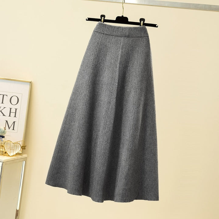 Damen Weit geschnittener, eleganter Midirock Drune