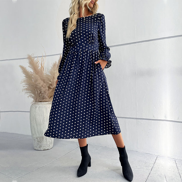 Damen Midi-Kleid im Punkte-Design Drune