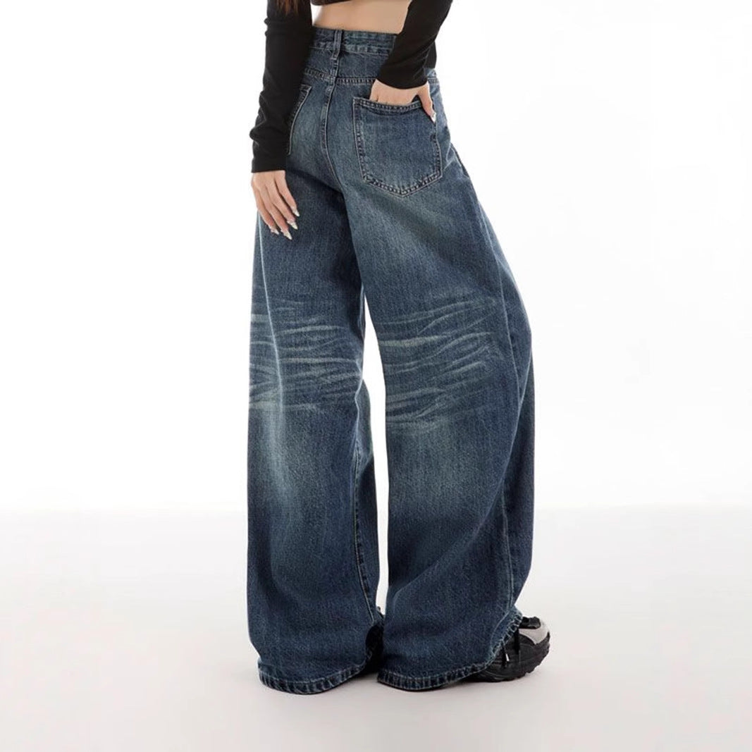 Damen weitere Jeans im modischen Used-Look Drune