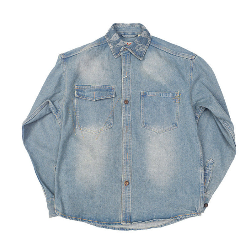 Herren Denim Hemdjacke Drune