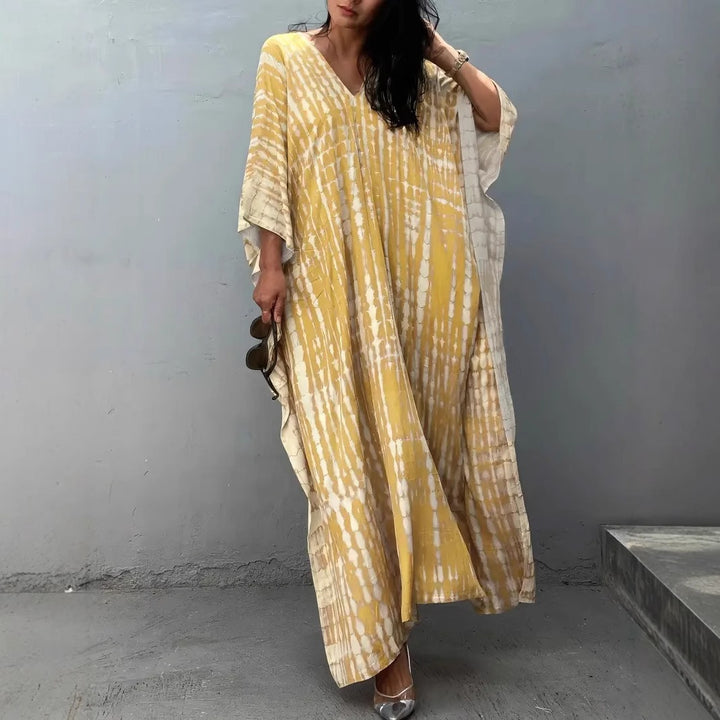 Damen Kaftan mit zeitgenössischem Muster und luftigem Schnitt Drune