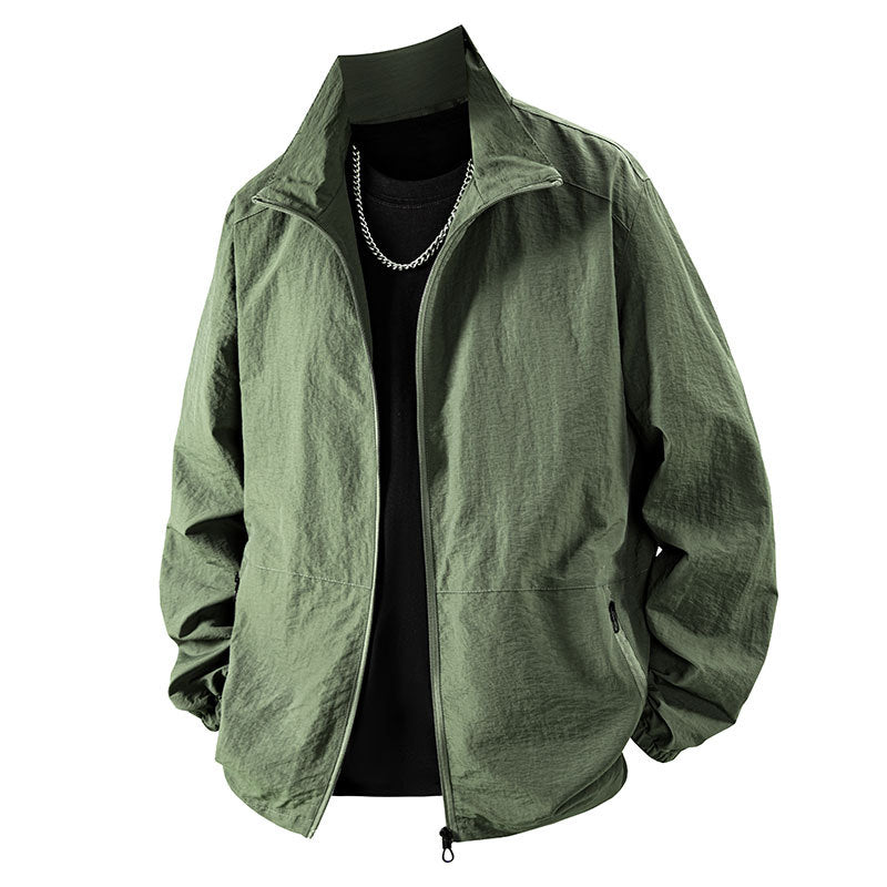 Herren Leichte Übergangsjacke mit hohem Kragen Drune 1787797801