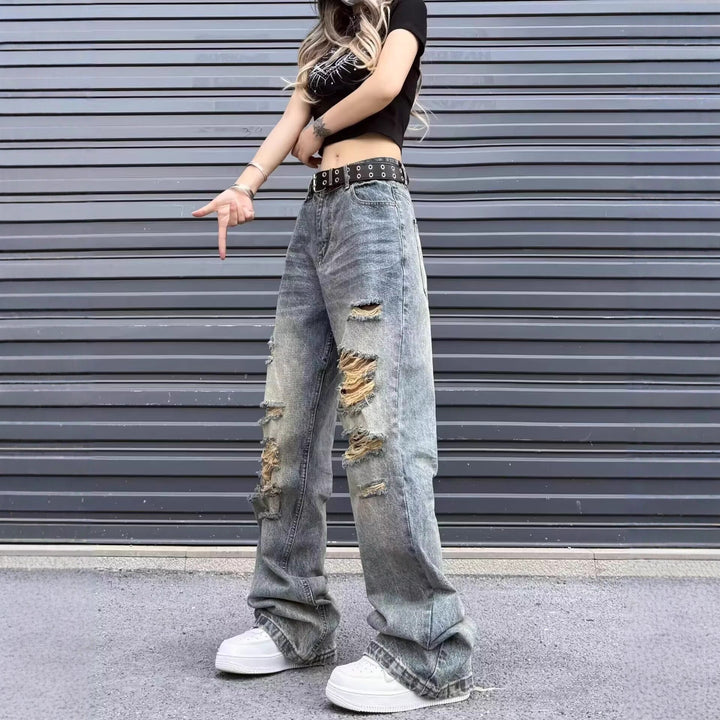 Damen Weitgeschnittene Jeans Drune