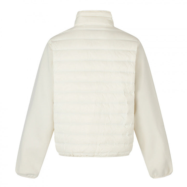 Damen Leichte Hybrid‑Steppjacke mit gesteppter Front und Fleeceärmeln Drune