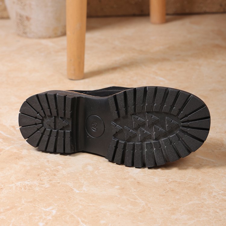 Damen Chunky Loafer im Mokassin‑Stil mit großer Zierschließe, Velours‑Optik und profilierter Gummisohle Drune