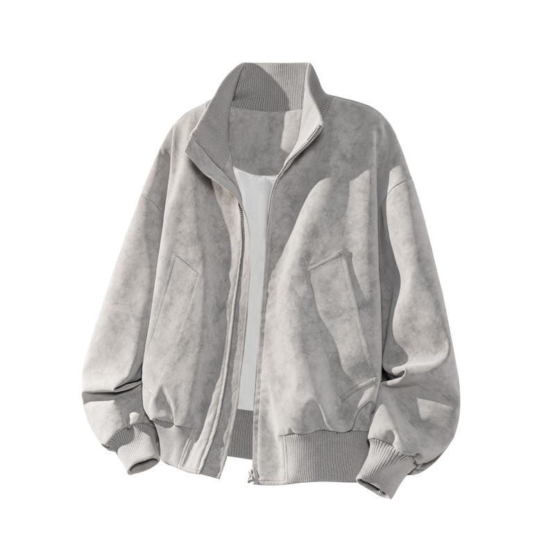 Damen Sportliche Oversized Jacke Drune