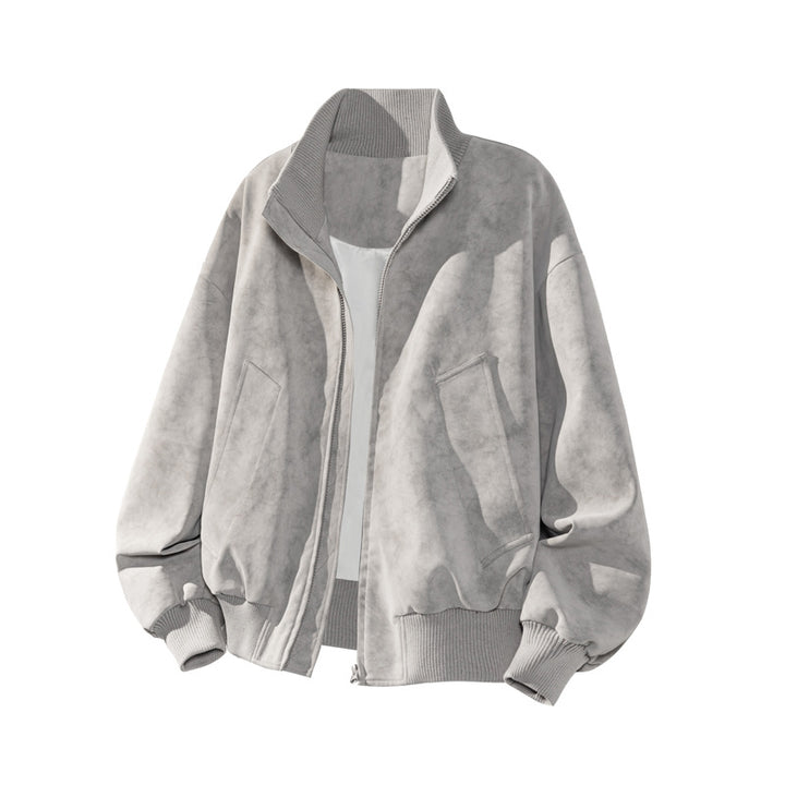 Damen Sportliche Oversized Jacke Drune