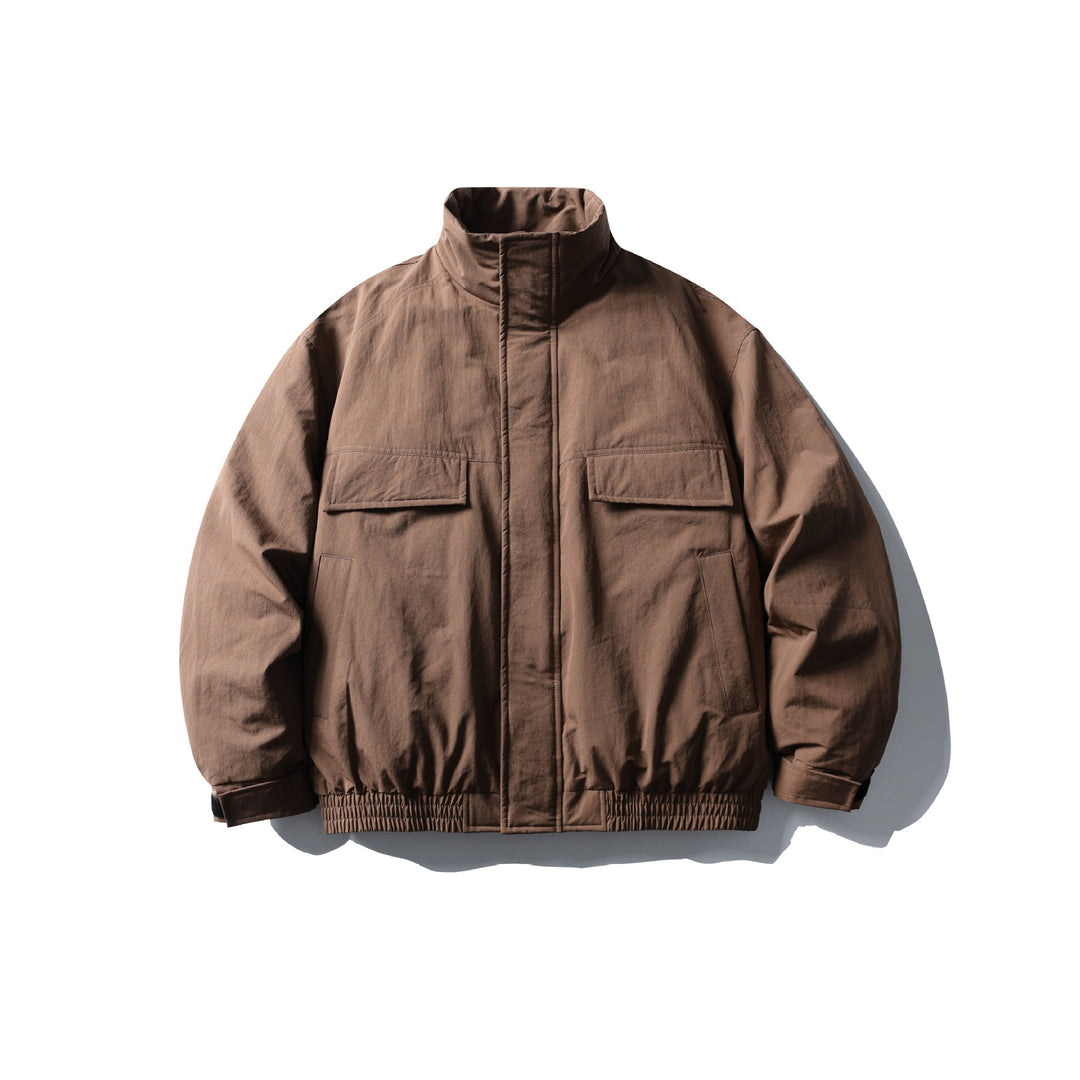 Herren Boxy Thermo‑Fieldjacke mit hohem Stehkragen und aufgesetzten Pattentaschen Drune