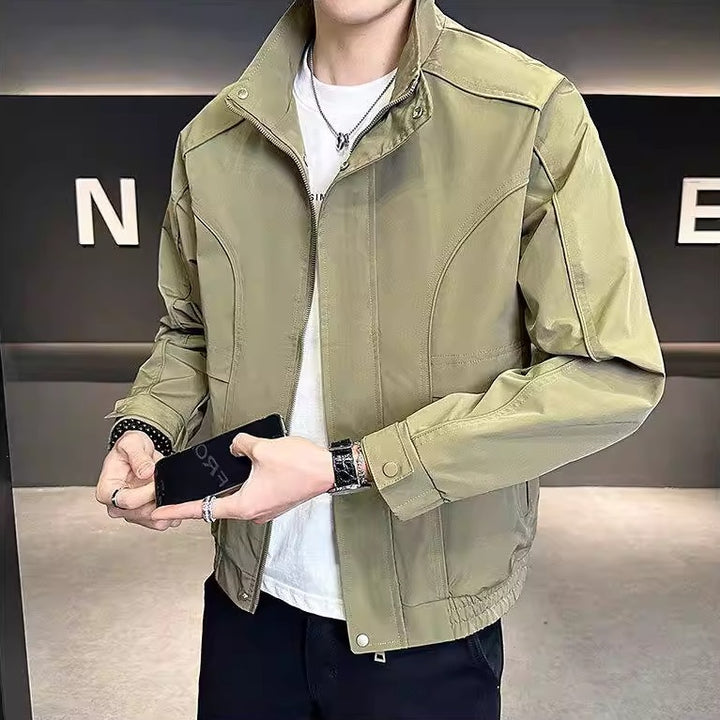 Herren Freizeitjacke mit hohem Kragen Drune