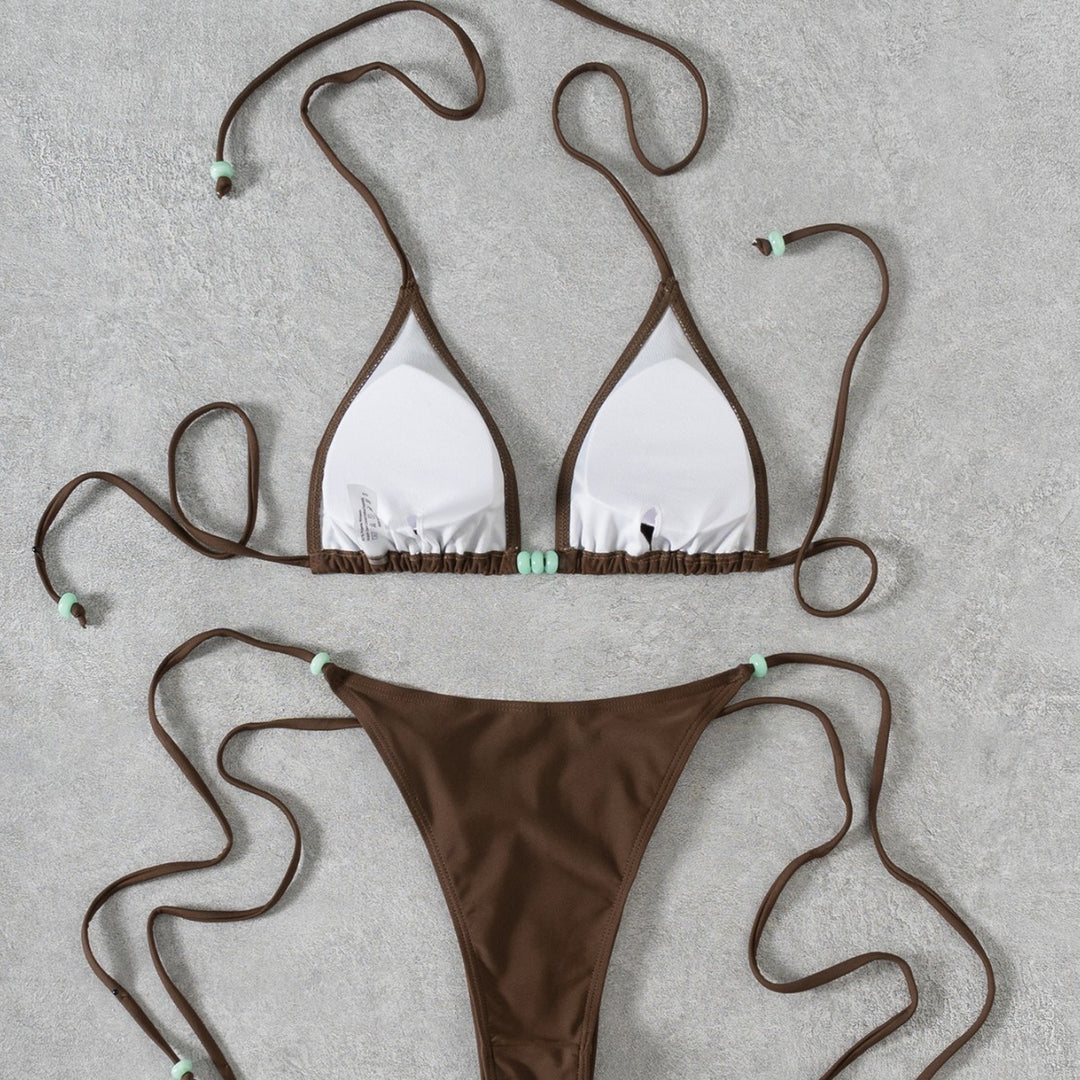Damen Triangel-Bikini mit eleganten Details Drune
